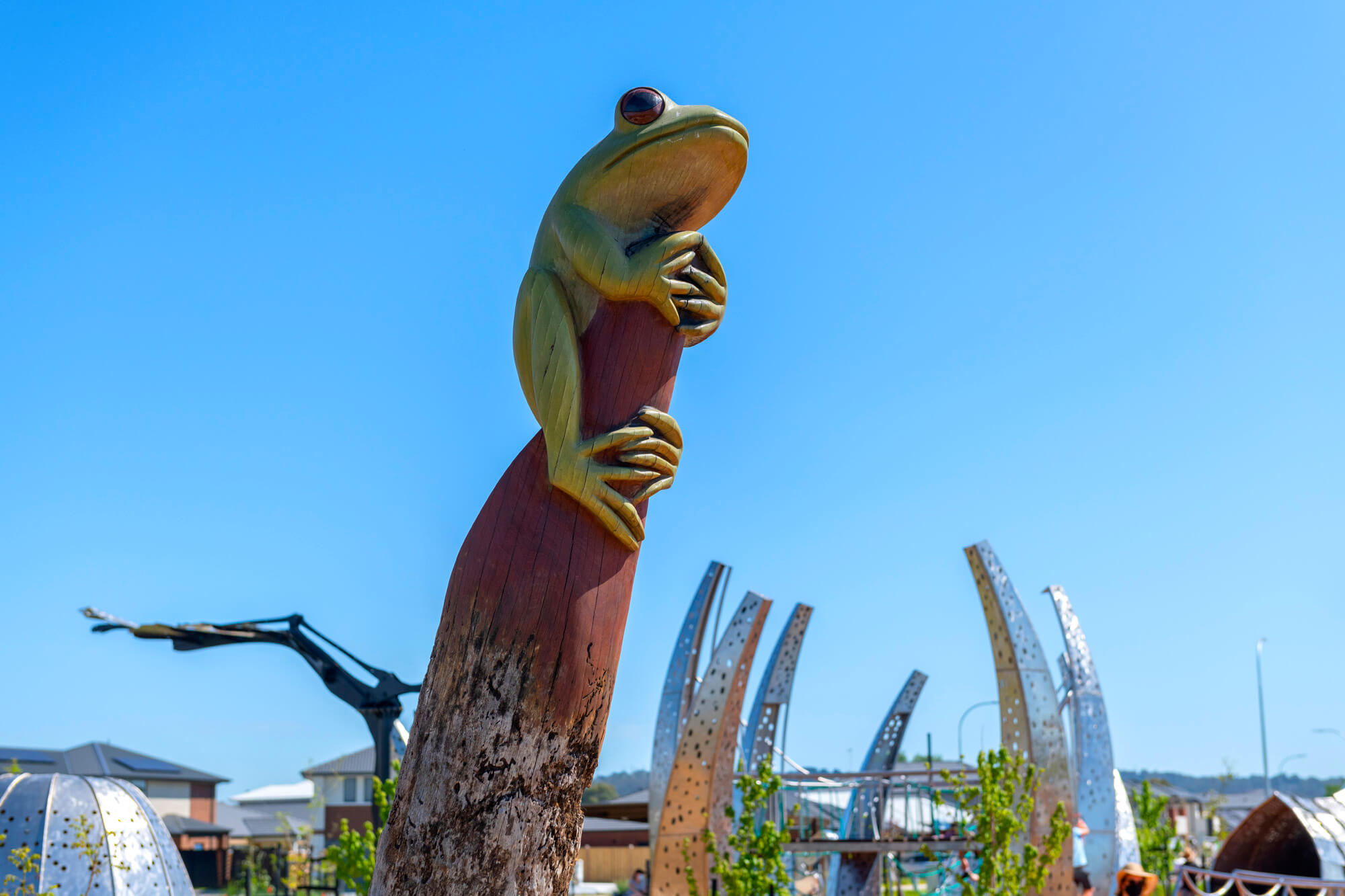 Arcadia Dragon Park wooden frog