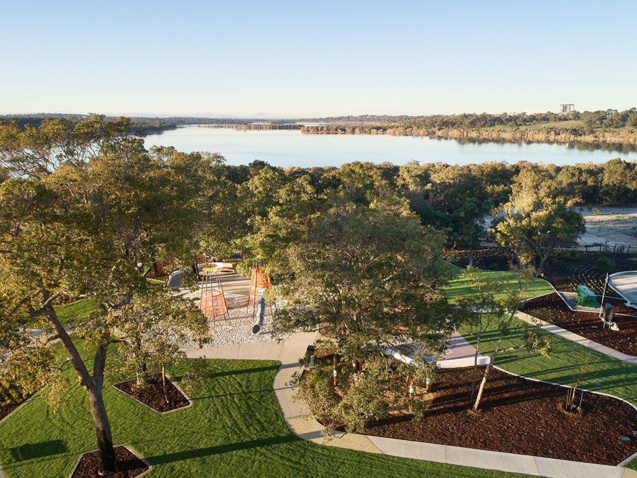 Myella, Wanneroo, aerial view of the park
