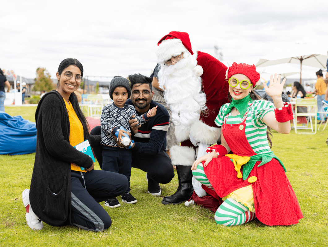 Botanical Mickleham Christmas event photo with Santa