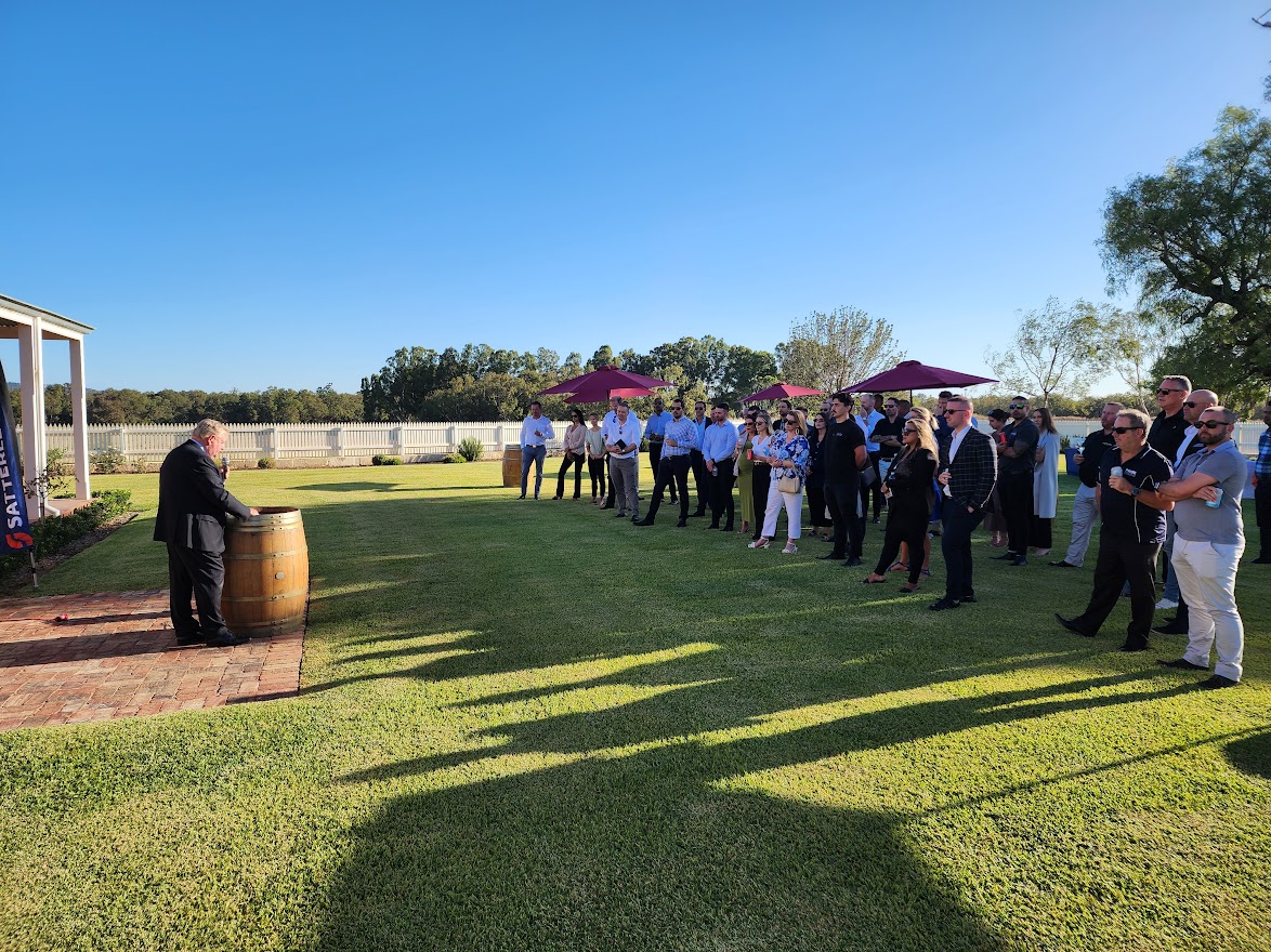 Robinson Grove builder event Nigel Satterley speech