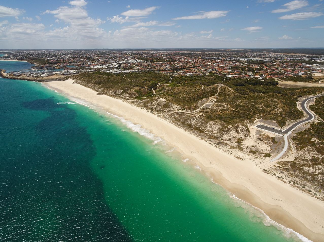 Catalina, Mindarie and Clarkson aerial view of coastline