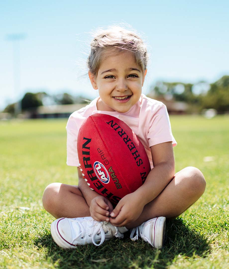 The Glades, Byford young girl playing with a football