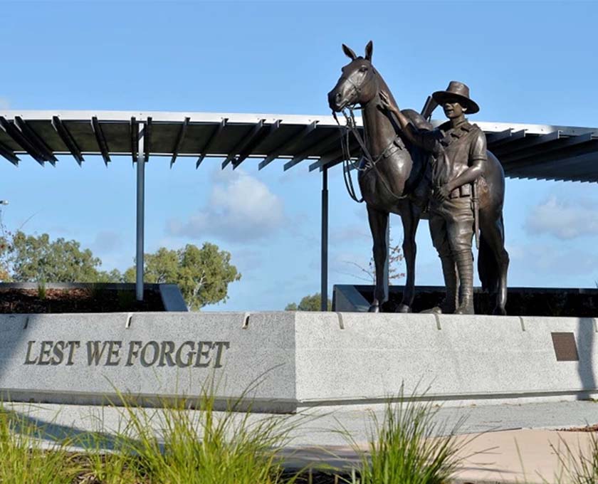 The Glades, Byford ANZAC history statue